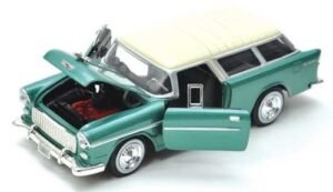 1955 Chevy Bel Air Nomad 1:24 ölçek diecast model araba – Motormax