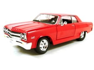Maisto 1965 Chevrolet Malibu 1:24 ölçek diecast metal model araba ön görünüm