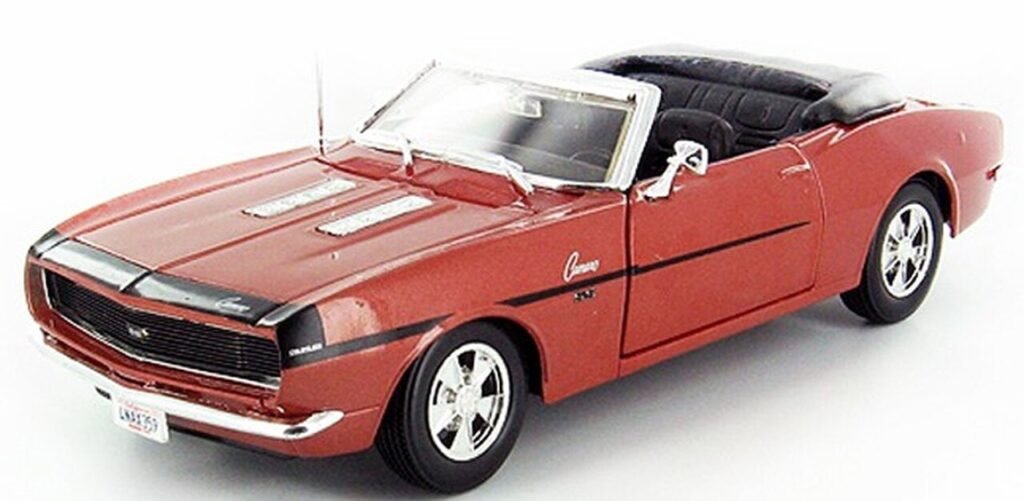1968 Chevrolet Camaro SS 396 Convertible 1:24 Ölçekli Diecast Model Araba