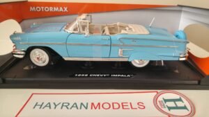 Motormax 1958 Chevrolet Impala 1:18 ölçek diecast model araba