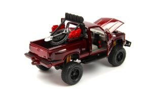 Motormax GMC Sierra GT Pickup 1992 kırmızı 1:24 ölçek diecast model araba