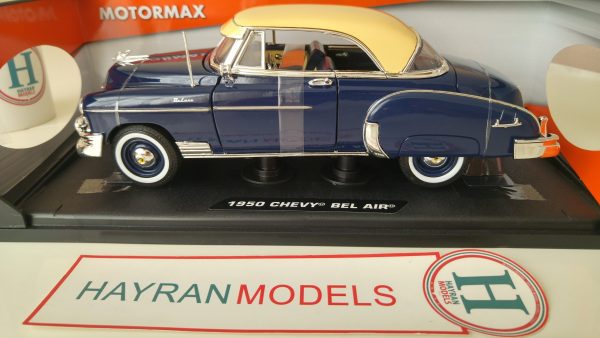 1950 Chevrolet Chevy Bel Air Motormax Koleksiyonluk Maket Araba DIECAST Hobi Model Maket Araç Koleksiyonluk Model Araba