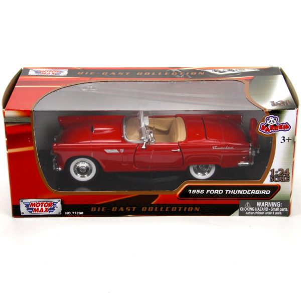 Motormax 1956 Ford Thunderbird Diecast Metal Model Araba oyuncak scale diecast car koleksiyon hediye hayran models classic hobi hobby hediyelik metal araÃ§