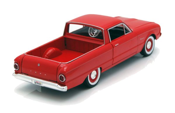 1960 Ford Ranchero 124 Model Araba Diecast oyuncak toy motormax pickup oto kırmıız red