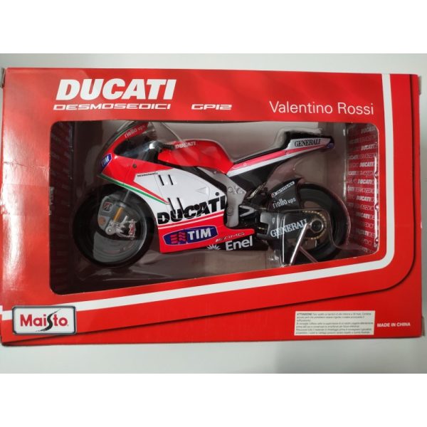 Ducati Desmosedici GP12 Valentino Rossi Maisto Diecast Hobby 1 18 Ölçek Motosiklet Motor cycles Metal Hobi Model Maket hayran models