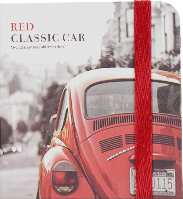 Scrikss Red Notelook Çizgili Defter A7 Red CLASSIC CAR