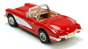 1959 Chevrolet Corvette 1 24 Scale Diecast Model hayran models hobi oyuncak maket araba yarış arabası red kırmızı