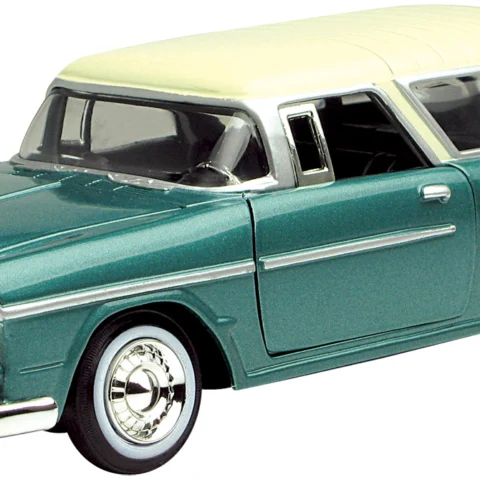 1955 Chevy Bel Air Nomad 1:24 ölçek diecast model araba – Motormax