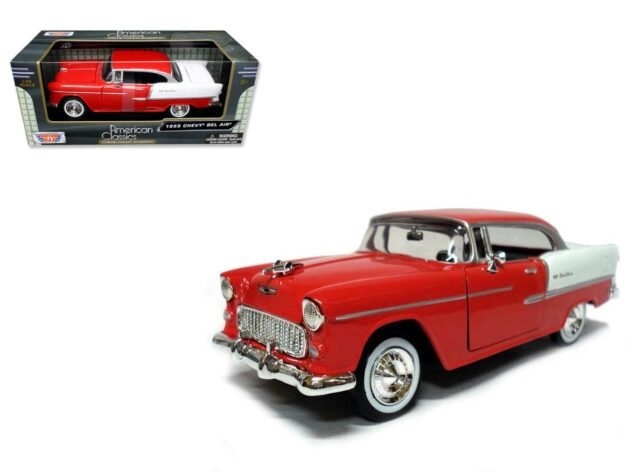Motormax 1955 Chevy bel air 1:24 diecast model araba