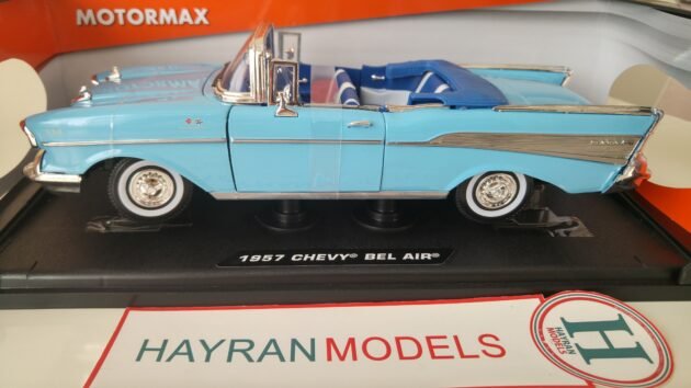 Motormax 1:18 Ölçek 1957 Chevrolet Chevy Bel Air Diecast Model Araba