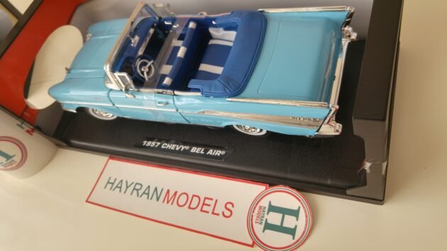 Motormax 1:18 Ölçek 1957 Chevrolet Chevy Bel Air Diecast Model Araba