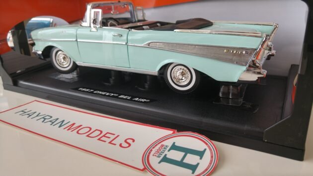 Motormax 1:18 Ölçek 1957 Chevrolet Chevy Bel Air Diecast Model Araba