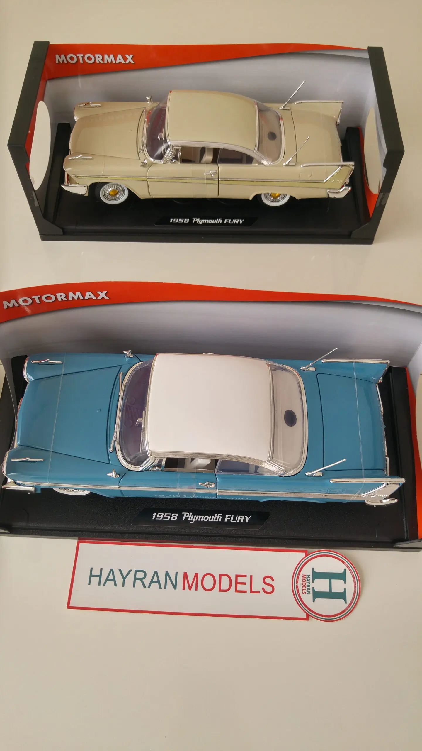 1958 Plymouth Fury Hard Top motormax diecast metal model maket araba hayranmodels 118 scale vintage car model dekorasyon hediye decor dekor blue mavi 6 (1)