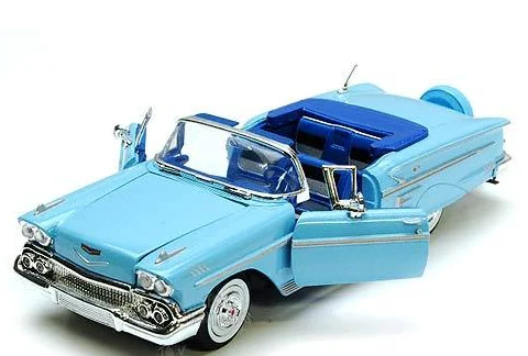 1958 Chevy Impala 1:24 Ölçek Diecast Model Araba