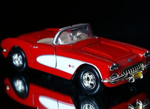 1959 Corvette Diecast Motormax 1:24 Ölçek Maket Araba