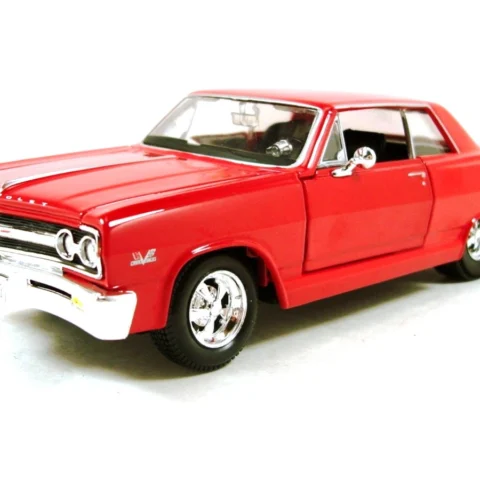 Maisto 1965 Chevrolet Malibu 1:24 ölçek diecast metal model araba ön görünüm