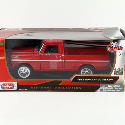 Motormax 1969 Ford F-100 Pickup 1:24 koleksiyonluk model araba