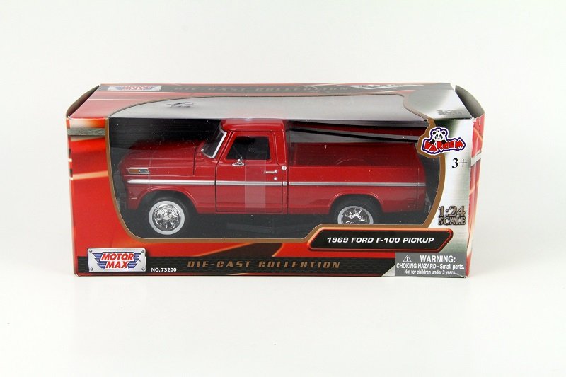 Motormax 1969 Ford F-100 Pickup 1:24 koleksiyonluk model araba