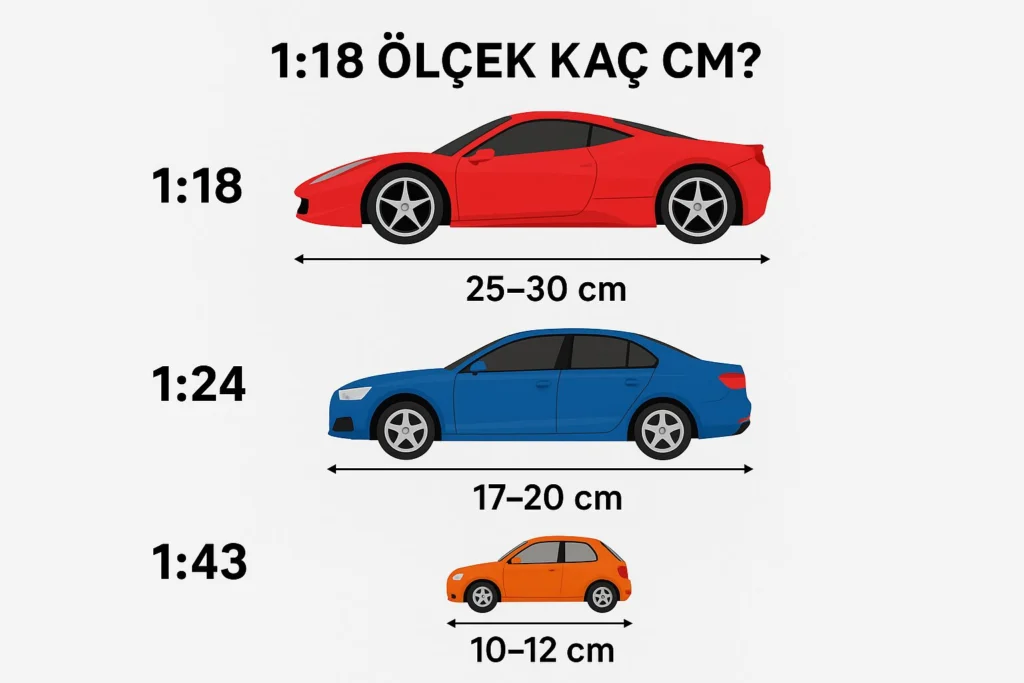 Diecast Modellerde Ölçek Farkları: 1:18, 1:24 ve 1:43 Karşılaştırması