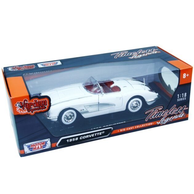 Hayran Modeler Motormax 1958 Chevrolet Corvette 1:18 Diecast Model - HayranModels