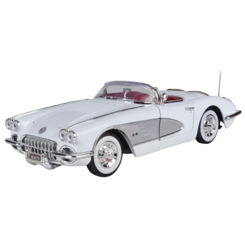 Motormax 1958 Chevrolet Corvette 1:18 diecast metal model araba