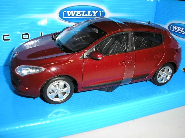 2009 Renault Megane 1:24 ölçek Welly diecast metal model araba
