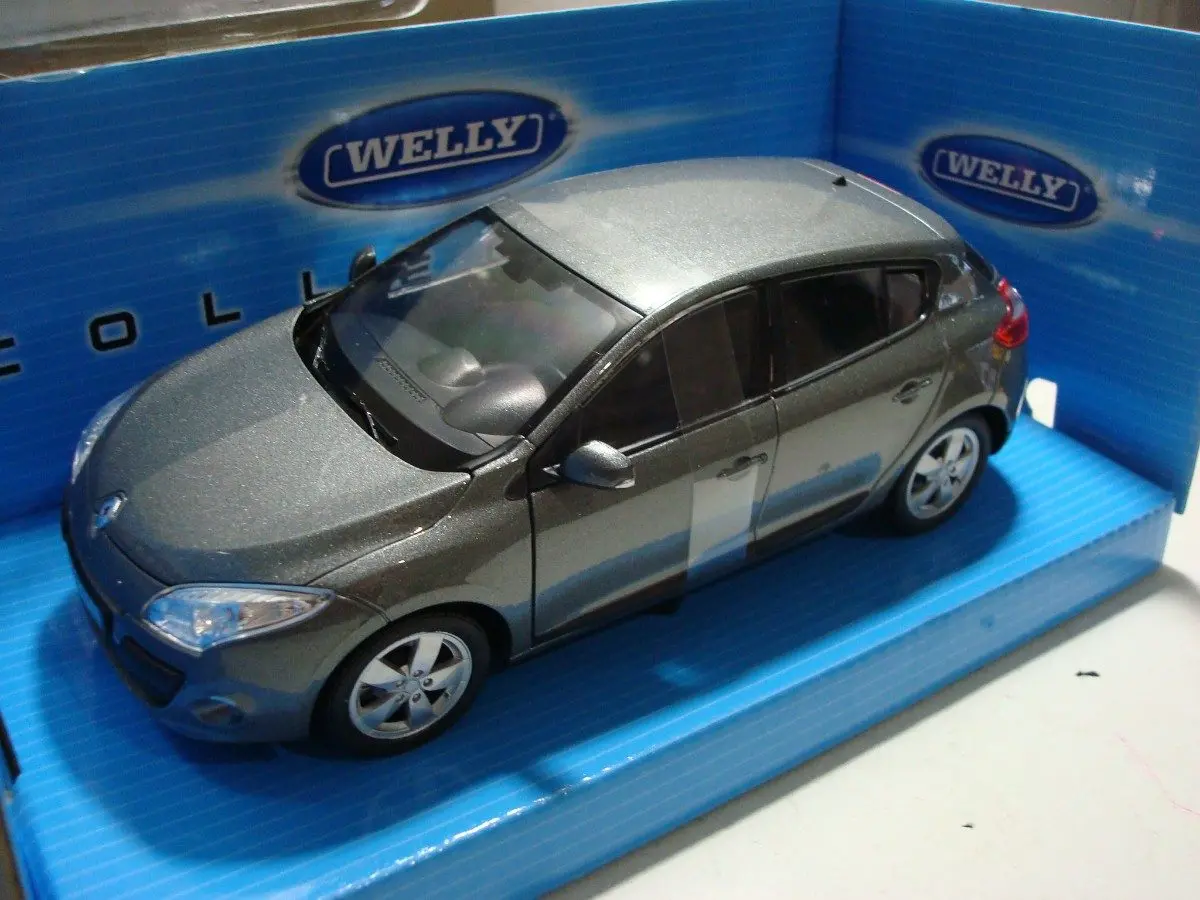 2009 Renault Megane 1:24 ölçek Welly diecast metal model araba