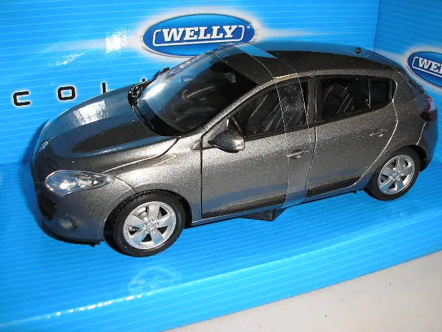 2009 Renault Megane 1:24 ölçek Welly diecast metal model araba