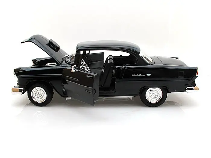 1955 Chevrolet Bel Air Hardtop Custom 1:18 Motormax Diecast Model Araba