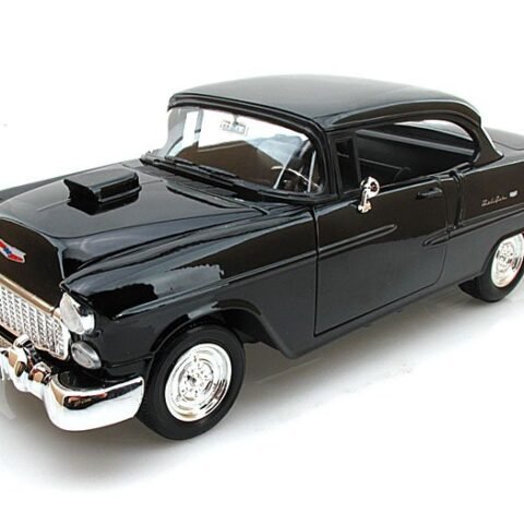 1955 Chevrolet Bel Air Hardtop Custom 1:18 Motormax Diecast Model Araba