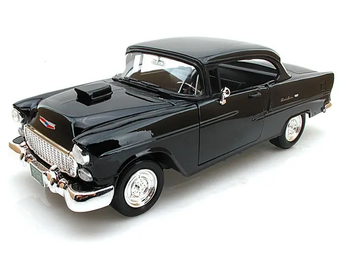 1955 Chevrolet Bel Air Hardtop Custom 1:18 Motormax Diecast Model Araba